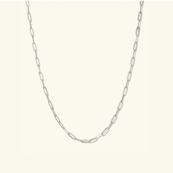 Mejuri Boyfriend Bold Chain Necklace 14K White Gold